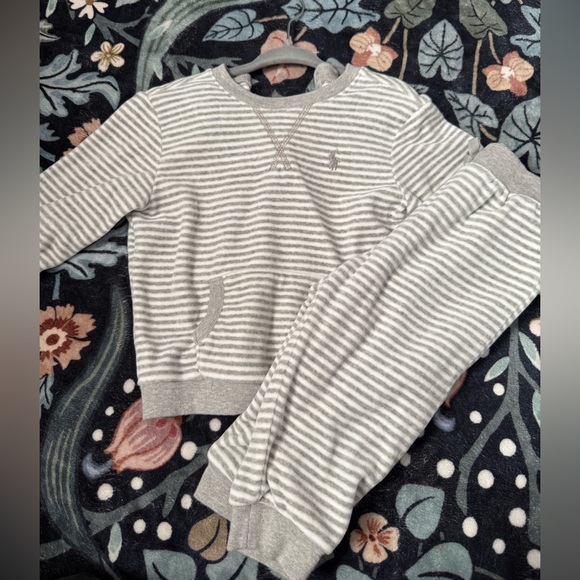 Ralph Lauren Other - Polo Ralph Lauren Striped velour  Sweater Set